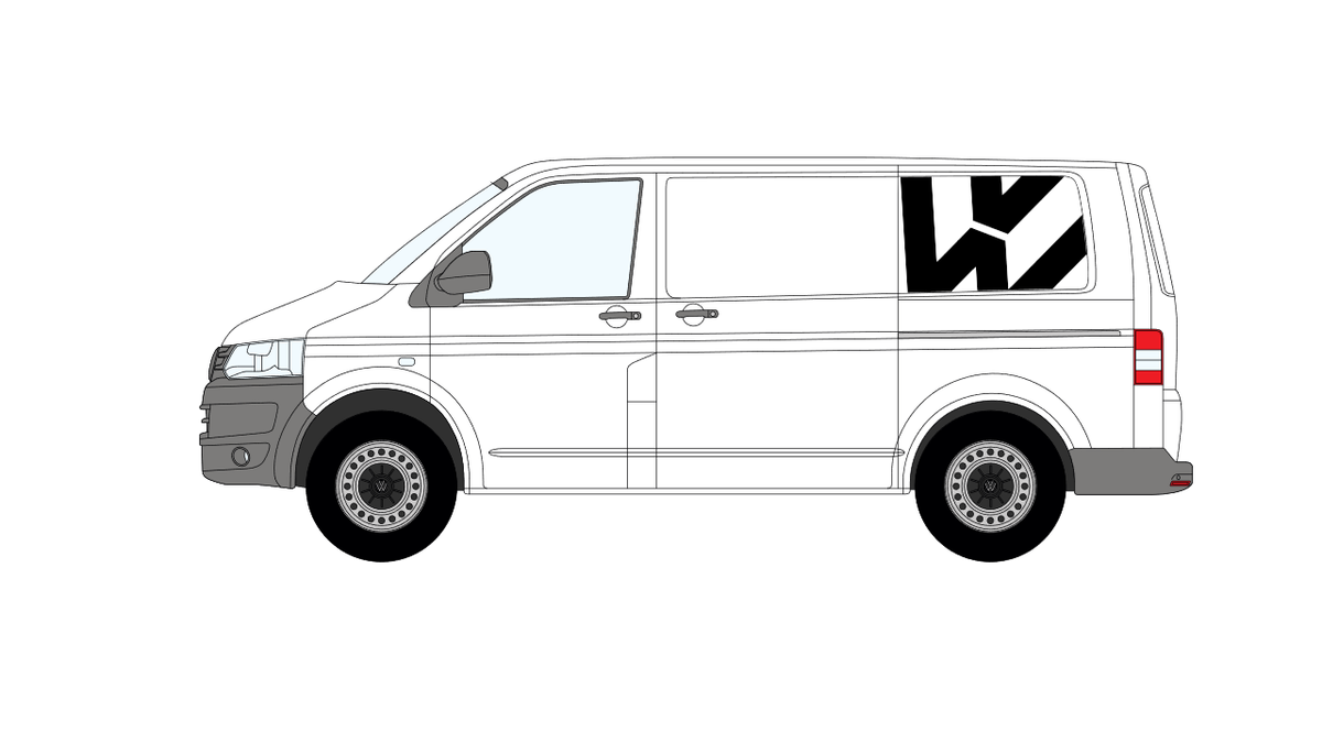 VW Transporter 2009-2015 Rear Graphics