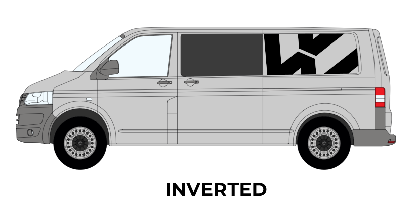 VW Transporter 2009-2015 Rear Graphics LWB