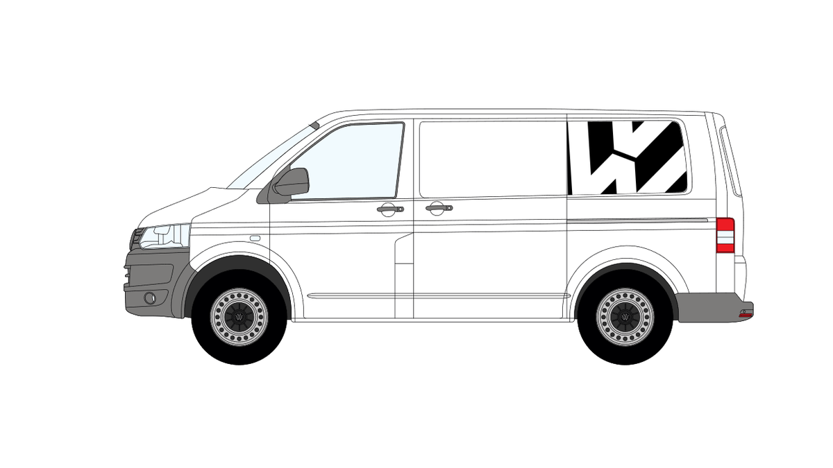 VW Transporter 2009-2015 Rear Graphics