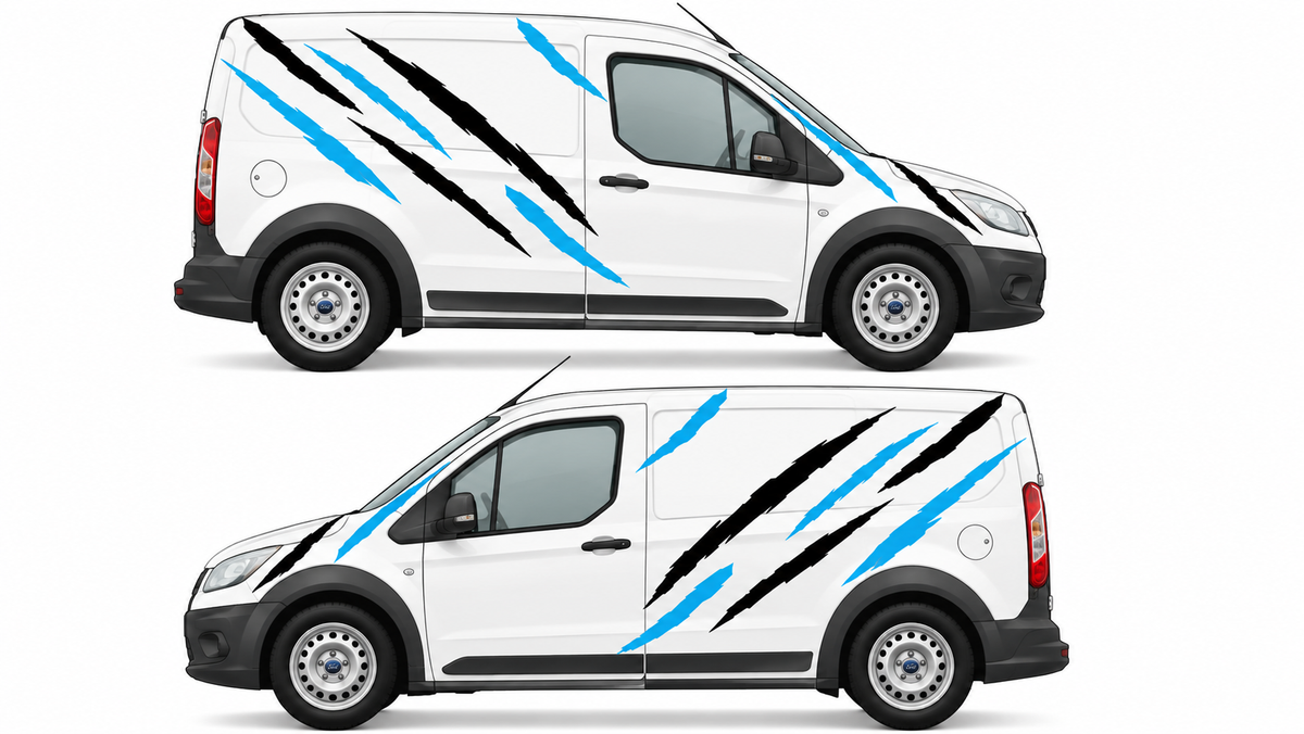 Ford Transit Connect -  Tiger Stripes Graphics