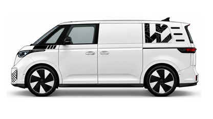 VW ID Buzz - VW Rear Graphics Topographic Rear VW