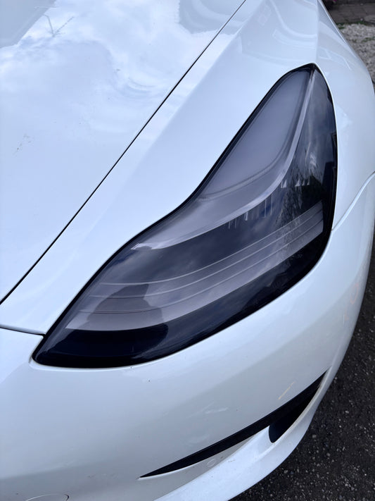 Premium  PPF Headlight PPF Film - TPU Self-Healing Gloss - Light Smoke