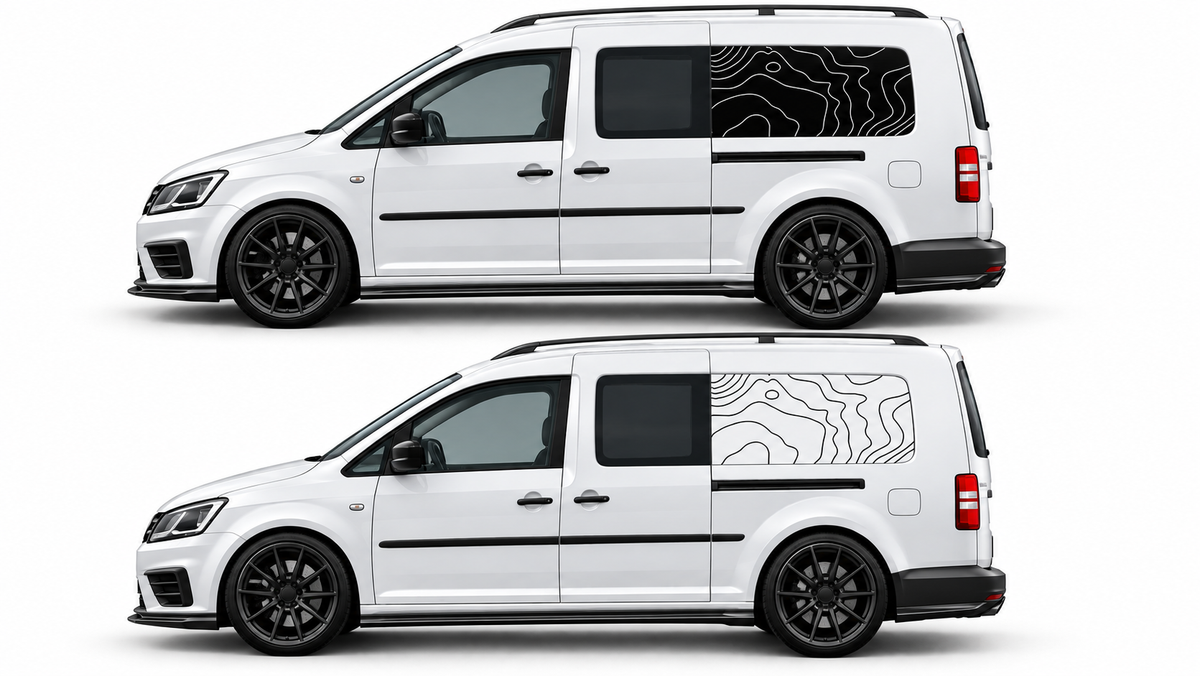 VW Caddy 2016-2021 Maxi Graphics - Topographic
