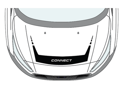 Ford Transit Connect 2013 - 2024 Graphics Bonnet With text