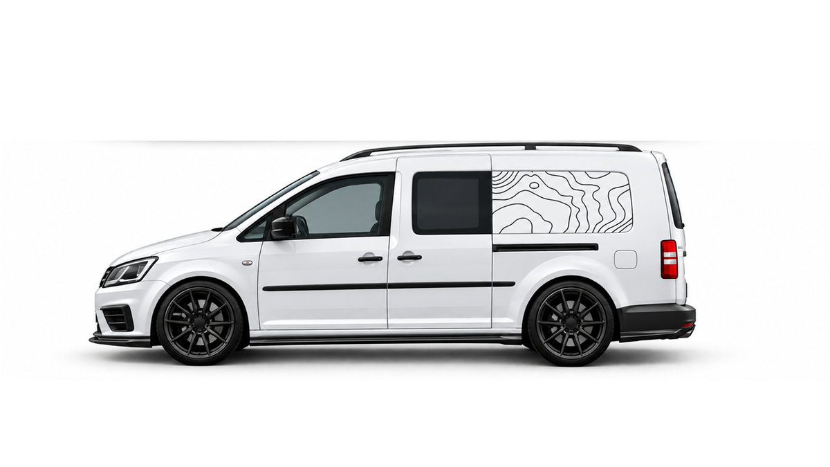 VW Caddy 2010-2015 Maxi Graphics - Topographic