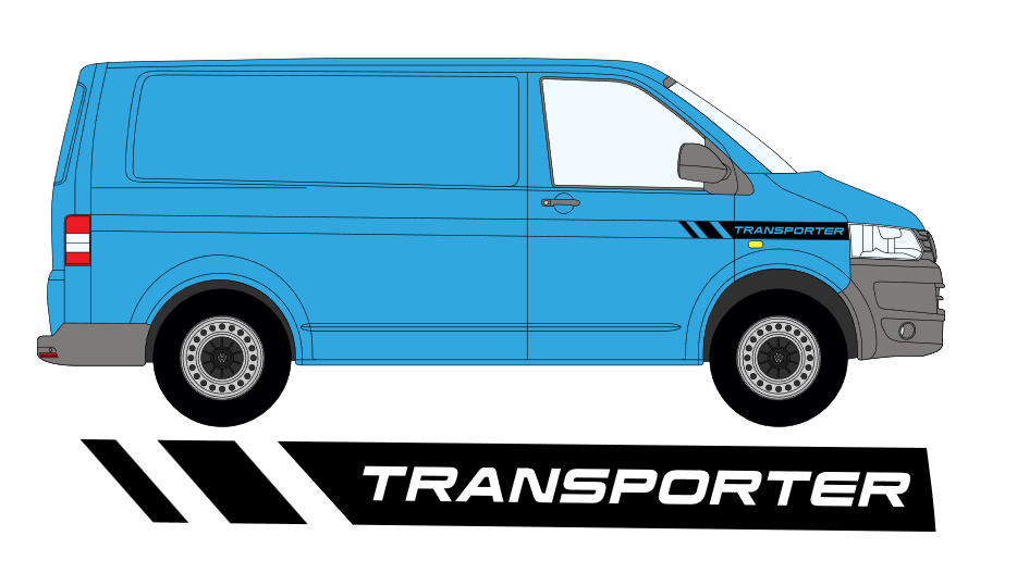 VW Transporter 2009-2015 Wing Graphics